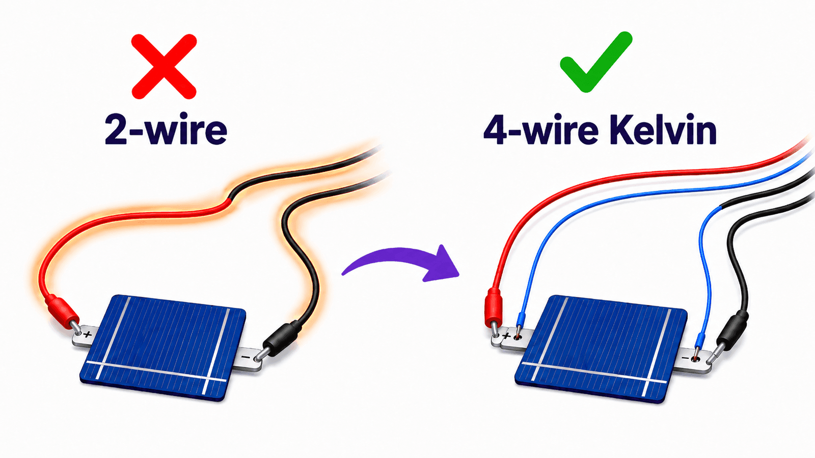 Why Kelvin Connections Matter for Solar Cell I-V Testing