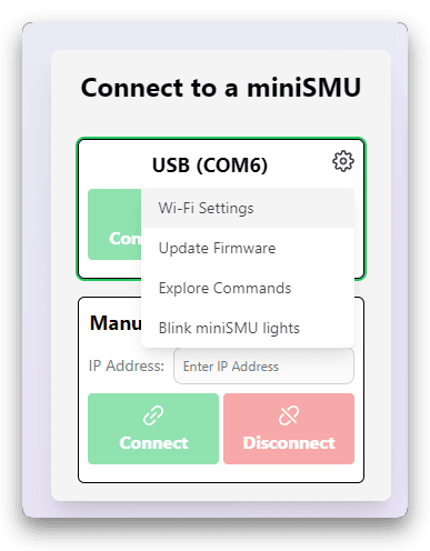 Gosodiadau Wi-Fi miniSMU MS01